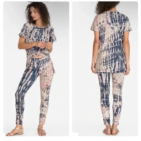 Johnny Was Tie-Dye Embroidered Top and Pants Size S - Picture 2 of 12